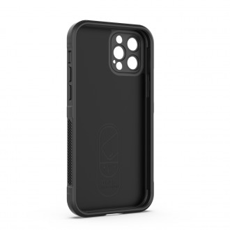 Pouzdro Magic Shield Case pro iPhone 12 Pro flexibilní pancéřový kryt vínové barvy