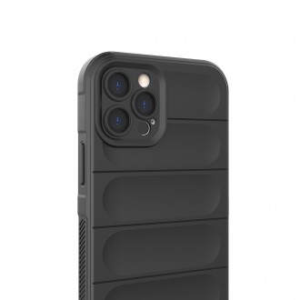 Pouzdro Magic Shield Case pro iPhone 12 Pro flexibilní pancéřový kryt vínové barvy