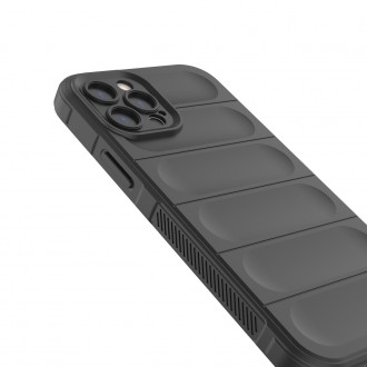 Pouzdro Magic Shield Case pro iPhone 12 Pro flexibilní pancéřový kryt vínové barvy