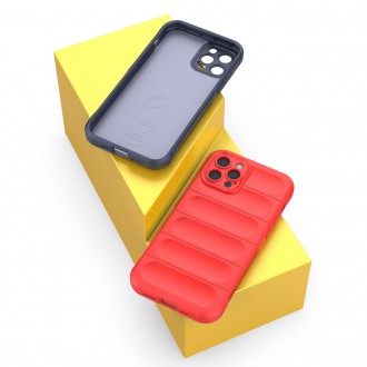 Pouzdro Magic Shield Case pro iPhone 12 Pro flexibilní pancéřový kryt vínové barvy