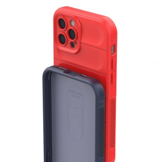 Pouzdro Magic Shield Case pro iPhone 12 Pro flexibilní pancéřový kryt vínové barvy