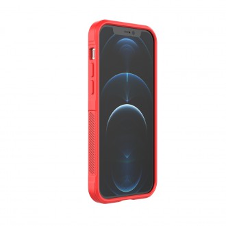 Pouzdro Magic Shield Case pro iPhone 12 Pro flexibilní pancéřový kryt vínové barvy