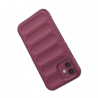 Pouzdro Magic Shield Case pro iPhone 13 flexibilní pancéřový kryt vínové barvy