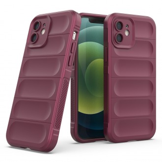 Pouzdro Magic Shield Case pro iPhone 13 flexibilní pancéřový kryt vínové barvy