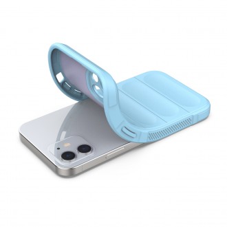Ohebný pancéřový kryt Magic Shield Case pro iPhone 13 světle modrý