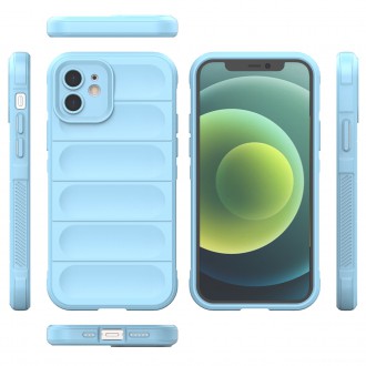 Ohebný pancéřový kryt Magic Shield Case pro iPhone 13 světle modrý