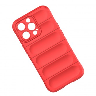 Pouzdro Magic Shield Case pro iPhone 13 Pro flexibilní pancéřový kryt vínové barvy