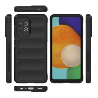 Magic Shield Case Cover pro Samsung Galaxy A52s 5G / A52 5G / A52 4G Flexible Armor Cover černý