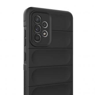 Magic Shield Case Cover pro Samsung Galaxy A52s 5G / A52 5G / A52 4G Flexible Armor Cover černý