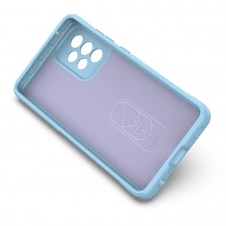 Magic Shield Case Cover pro Samsung Galaxy A52s 5G / A52 5G / A52 4G Flexible Armor Cover světle modrá