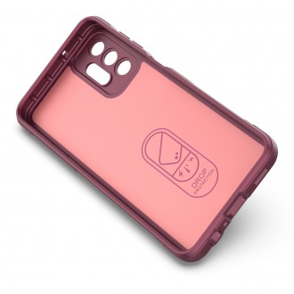 Pouzdro Magic Shield Case pro Samsung Galaxy A13 5G flexibilní vínový pancéřový kryt