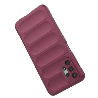 Pouzdro Magic Shield Case pro Samsung Galaxy A13 5G flexibilní vínový pancéřový kryt