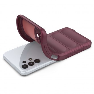 Pouzdro Magic Shield Case pro Samsung Galaxy A13 5G flexibilní vínový pancéřový kryt
