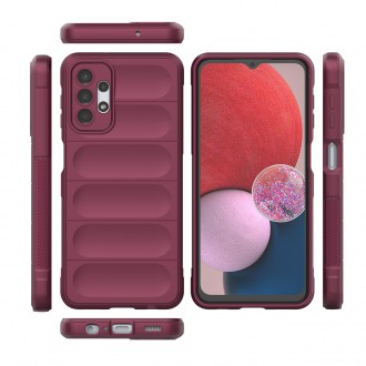 Pouzdro Magic Shield Case pro Samsung Galaxy A13 5G flexibilní vínový pancéřový kryt