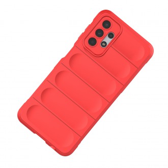 Pouzdro Magic Shield Case pro Samsung Galaxy A13 5G flexibilní vínový pancéřový kryt