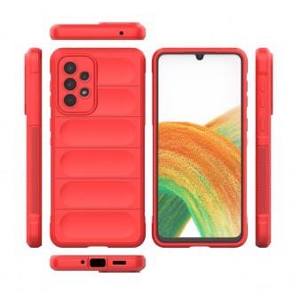 Magic Shield Case pro Samsung Galaxy A33 5G flexibilní pancéřový kryt červený