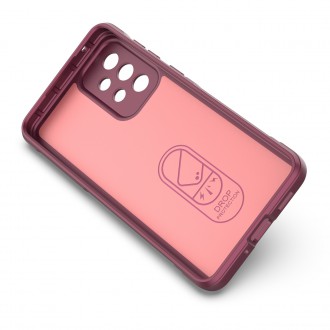 Pouzdro Magic Shield Case pro Samsung Galaxy A33 5G flexibilní pancéřový kryt vínové barvy