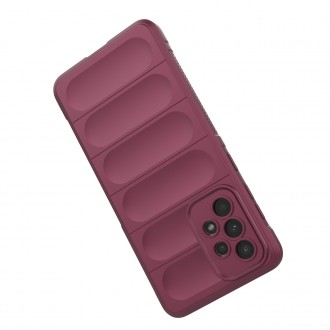Pouzdro Magic Shield Case pro Samsung Galaxy A33 5G flexibilní pancéřový kryt vínové barvy