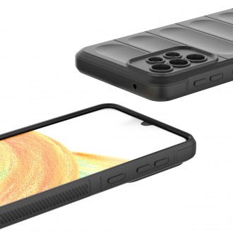 Pouzdro Magic Shield Case pro Samsung Galaxy A33 5G flexibilní pancéřový kryt vínové barvy