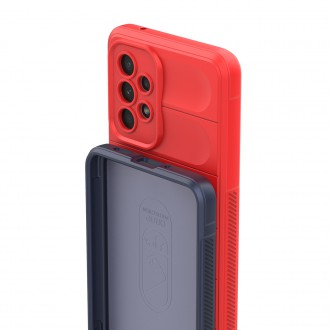 Pouzdro Magic Shield Case pro Samsung Galaxy A33 5G flexibilní pancéřový kryt vínové barvy