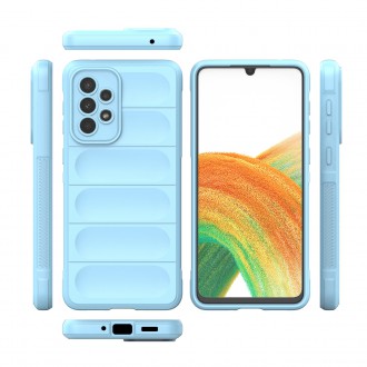 Magic Shield Case pro Samsung Galaxy A33 5G flexibilní pancéřový kryt světle modrý