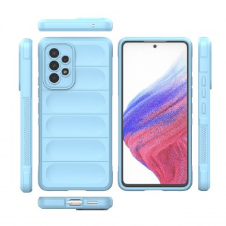 Magic Shield Case pro Samsung Galaxy A53 5G flexibilní pancéřový kryt světle modrý