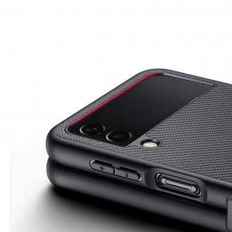 Dux Ducis Fino case is made of nylon material for Samsung Galaxy Z Flip4 black