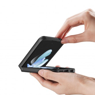 Dux Ducis Fino case is made of nylon material for Samsung Galaxy Z Flip4 blue