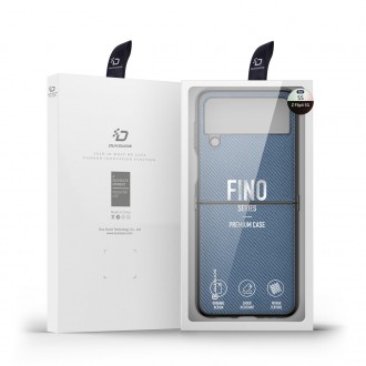 Dux Ducis Fino case is made of nylon material for Samsung Galaxy Z Flip4 blue