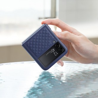 Dux Ducis Venice Leather Case for Samsung Galaxy Z Flip 3 Genuine Leather Cover Black