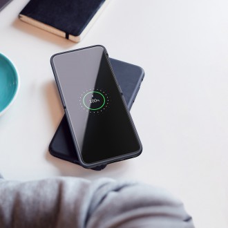 Dux Ducis Venice Leather Case for Samsung Galaxy Z Flip 3 Genuine Leather Blue