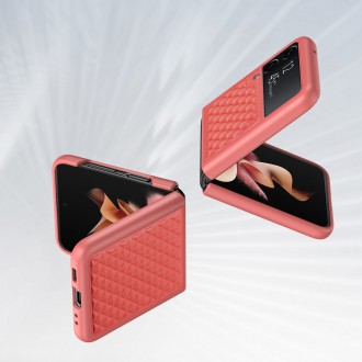 Dux Ducis Venice Leather Case for Samsung Galaxy Z Flip 3 Genuine Leather Red