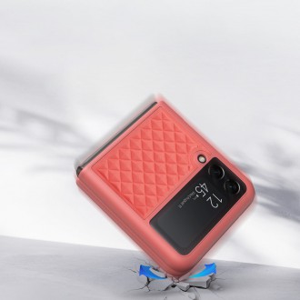 Dux Ducis Venice Leather Case for Samsung Galaxy Z Flip 3 Genuine Leather Red