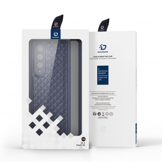 Dux Ducis Venice Leather Case for Samsung Galaxy Z Fold 3 Genuine Leather Cover Blue
