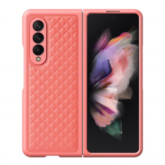 Dux Ducis Venice Leather Case for Samsung Galaxy Z Fold 3 Genuine Leather Cover Red