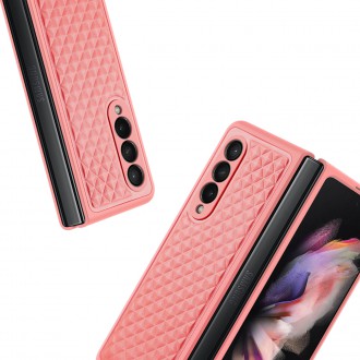 Dux Ducis Venice Leather Case for Samsung Galaxy Z Fold 3 Genuine Leather Cover Red