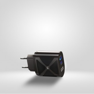 Wozinsky small 65W GaN charger with USB ports, USB supports fast charging black (WWCGM1)