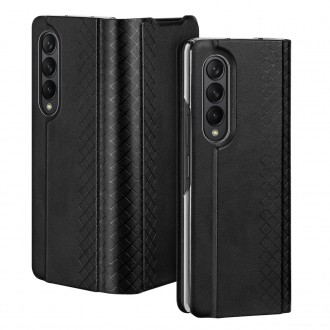 Dux Ducis Bril case for Samsung Galaxy Z Fold4 with a flip wallet stand black