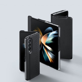 Dux Ducis Bril case for Samsung Galaxy Z Fold4 with a flip wallet stand black