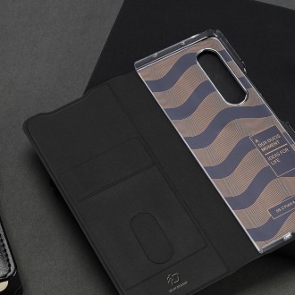 Dux Ducis Bril case for Samsung Galaxy Z Fold4 with a flip wallet stand black