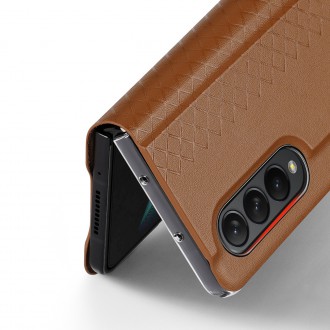 Dux Ducis Bril case for Samsung Galaxy Z Fold4 with a flip wallet stand black