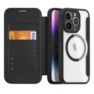 Dux Ducis Skin X Pro case iPhone 14 Pro MagSafe magnetic flip cover black