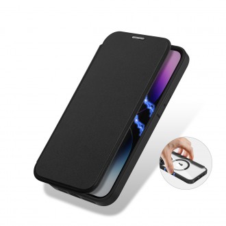 Dux Ducis Skin X Pro case iPhone 14 Pro MagSafe magnetic flip cover black