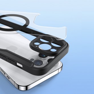 Dux Ducis Skin X Pro Case iPhone 14 Pro Max Magnetic MagSafe Flip Case Black