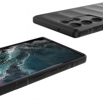 Magic Shield Case pro Samsung Galaxy S23 Ultra flexibilní pancéřové pouzdro modré