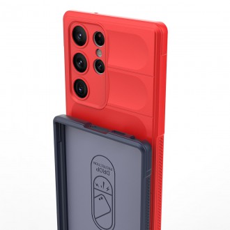 Magic Shield Case pro Samsung Galaxy S23 Ultra flexibilní pancéřové pouzdro modré