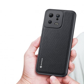 Pouzdro Dux Ducis Fino pro kryt Xiaomi 13 se silikonovým rámečkem černé