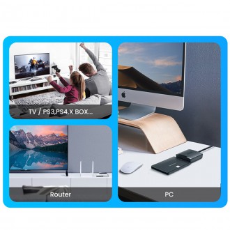 Ugreen USB3.0 adaptér pro 2,5&quot; / 3,5&quot; SATA disk černý (CM257)