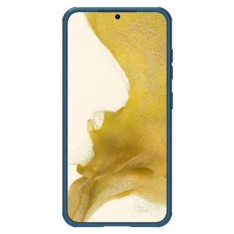 Nillkin Super Frosted Shield Pro pro pancéřový kryt Samsung Galaxy S23 + stojánek na telefon modrý