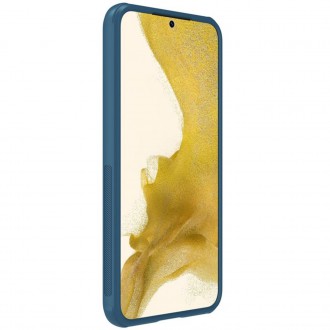 Nillkin Super Frosted Shield Pro pro pancéřový kryt Samsung Galaxy S23 + stojánek na telefon modrý